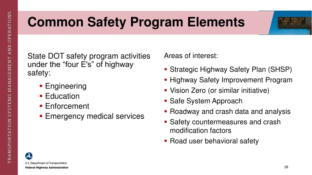 common safety program elements