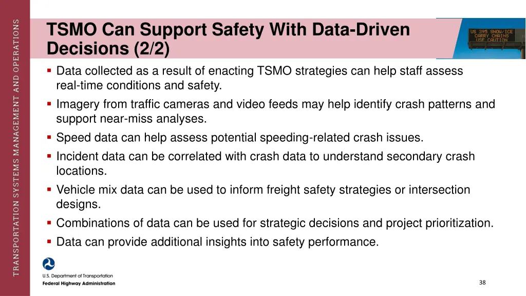 tsmo can support safety with data driven 1