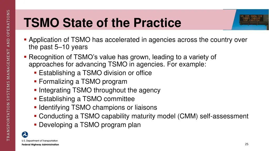 tsmo state of the practice