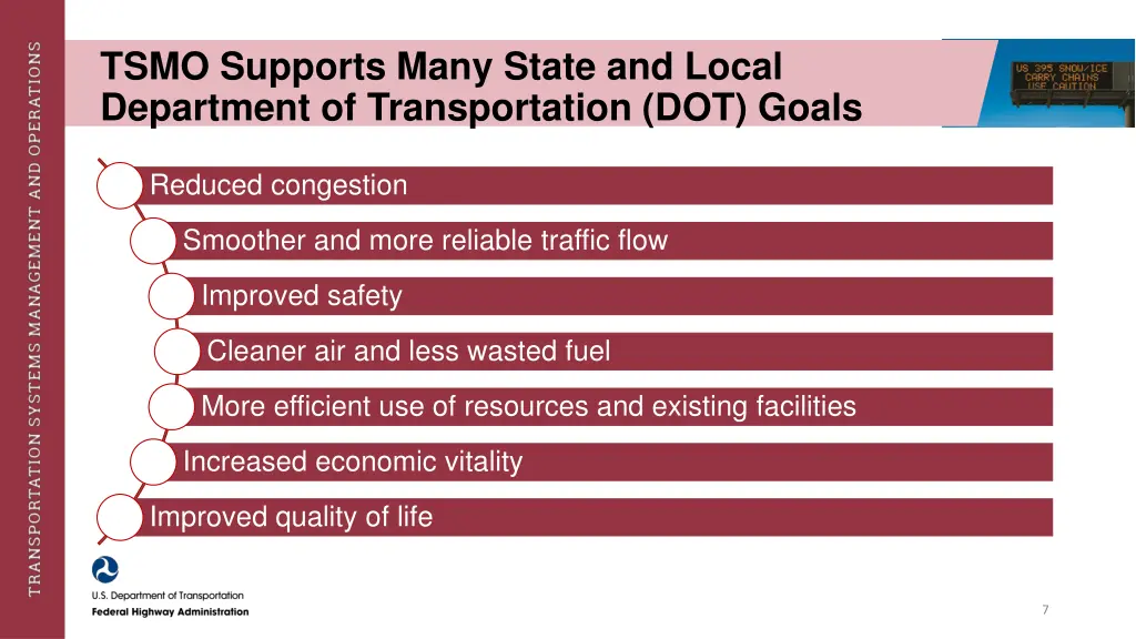 tsmo supports many state and local department