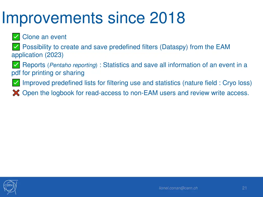 improvements since 2018