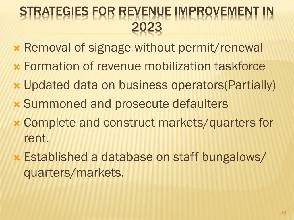 strategies for revenue improvement in 2023 1