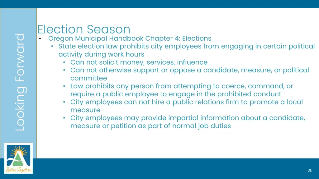 election season oregon municipal handbook chapter