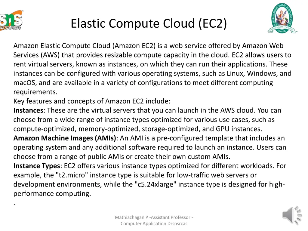 elastic compute cloud ec2