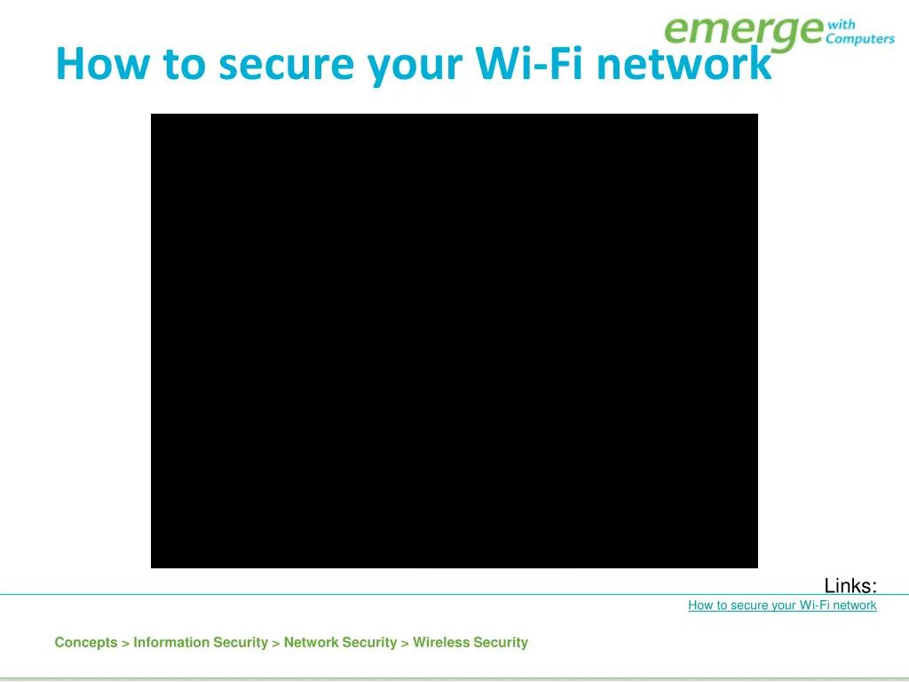 how to secure your wi fi network