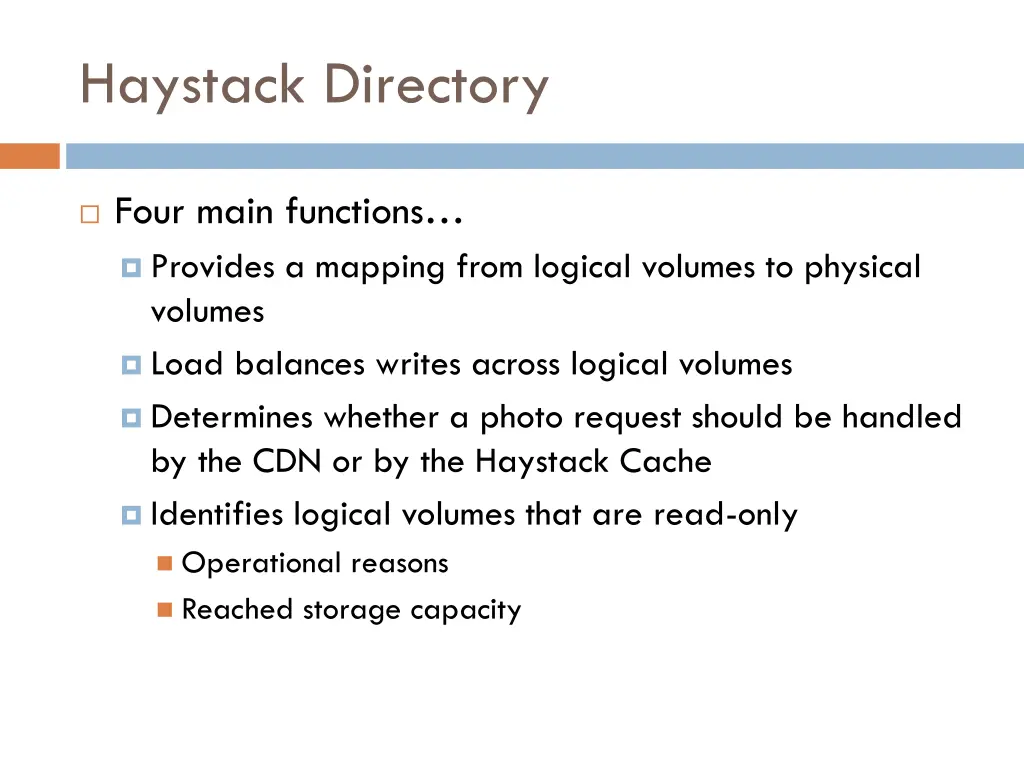 haystack directory