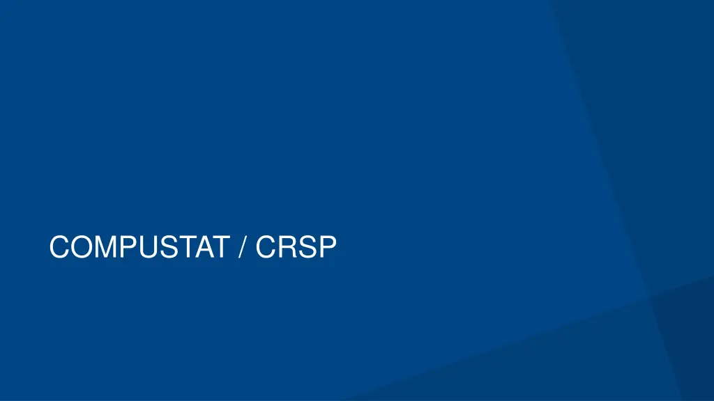 compustat crsp