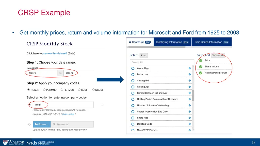 crsp example