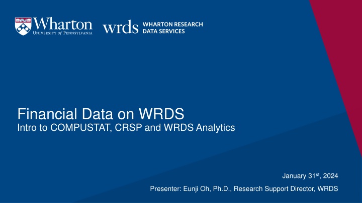 financial data on wrds intro to compustat crsp