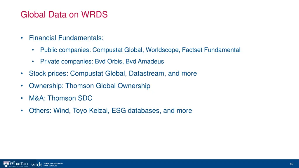 global data on wrds