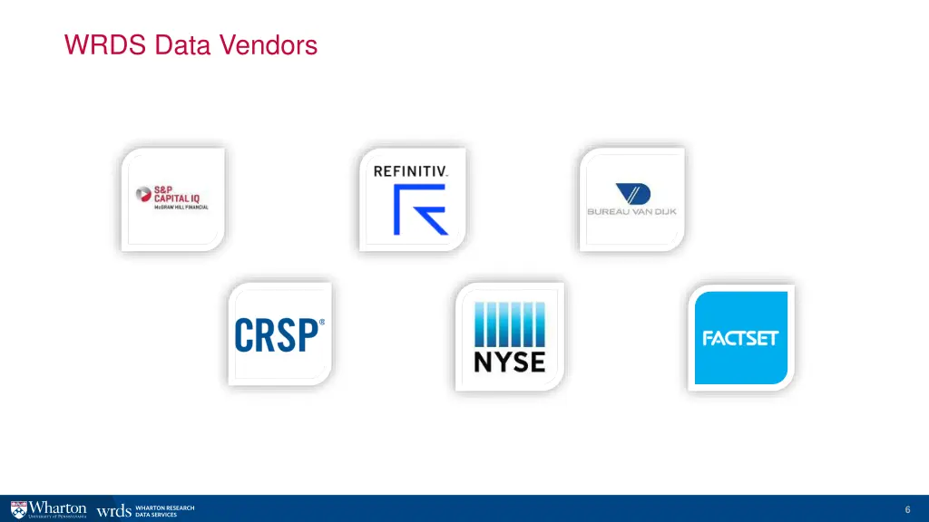 wrds data vendors