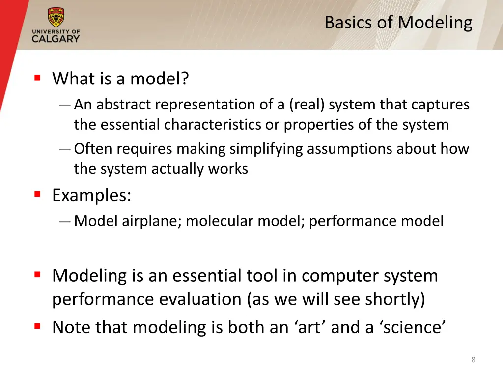 basics of modeling