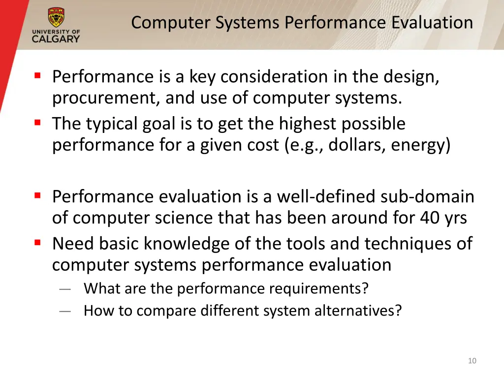computer systems performance evaluation