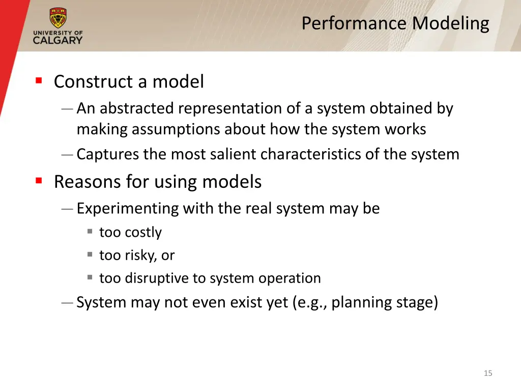 performance modeling