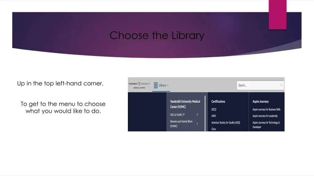 choose the library