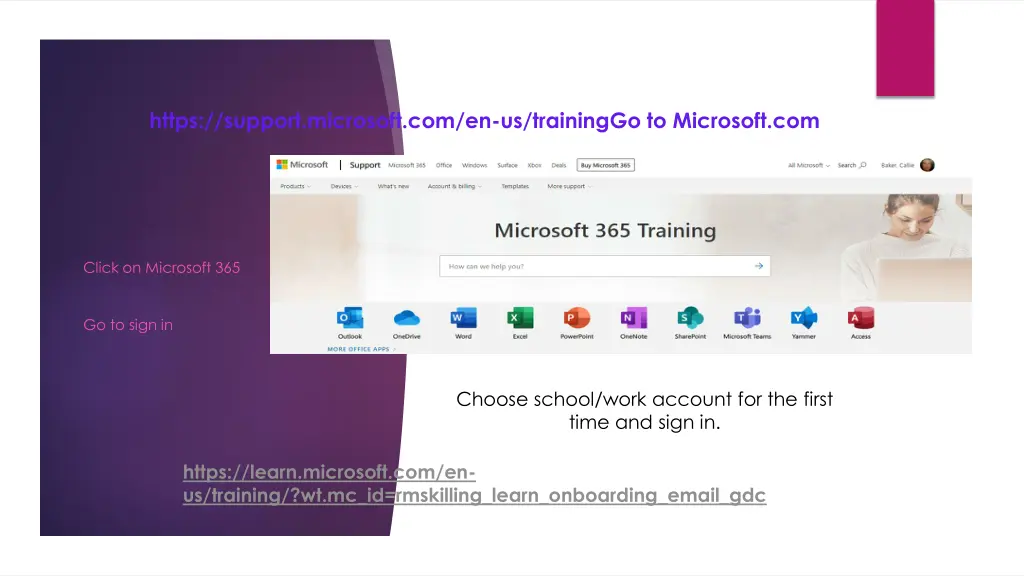 https support microsoft com en us traininggo