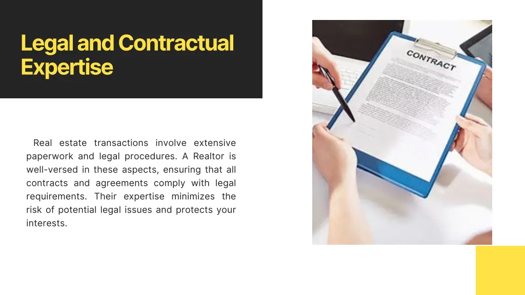 legal and contractual expertise