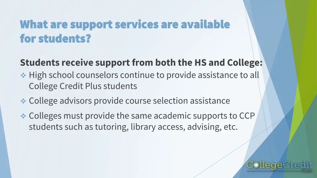 what are support services are available what