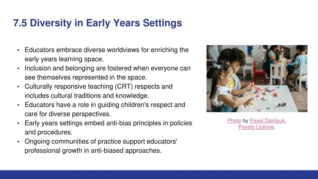 7 5 diversity in early years settings