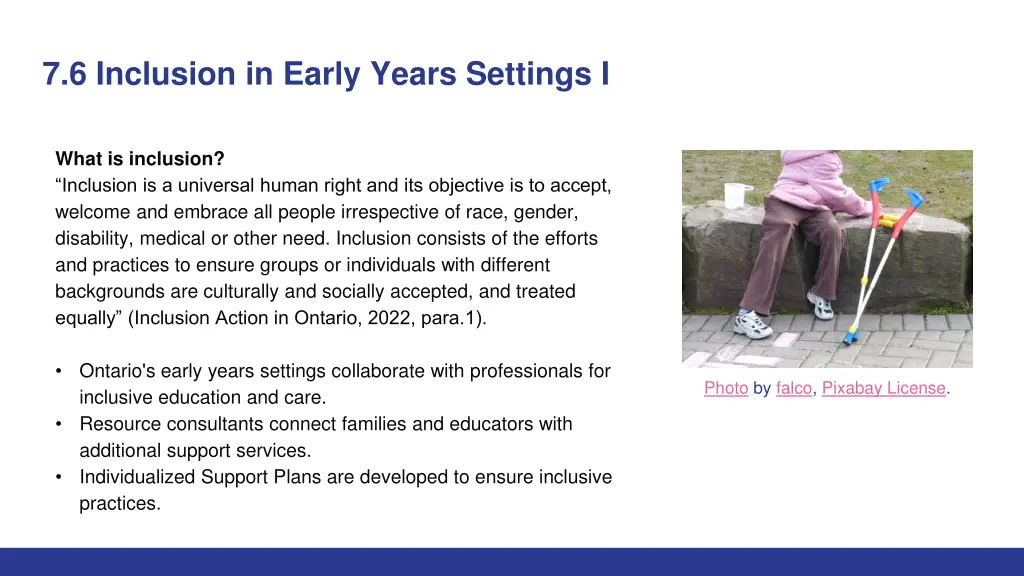 7 6 inclusion in early years settings i