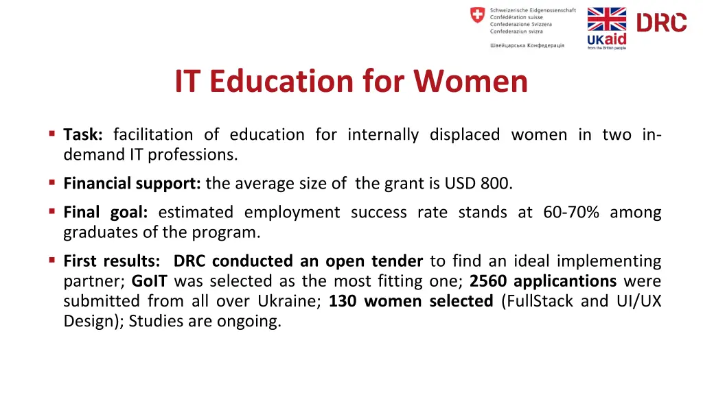 it education for women 1