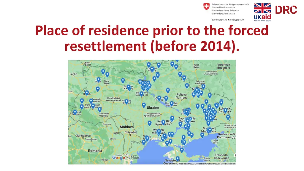 place of residence prior to the forced