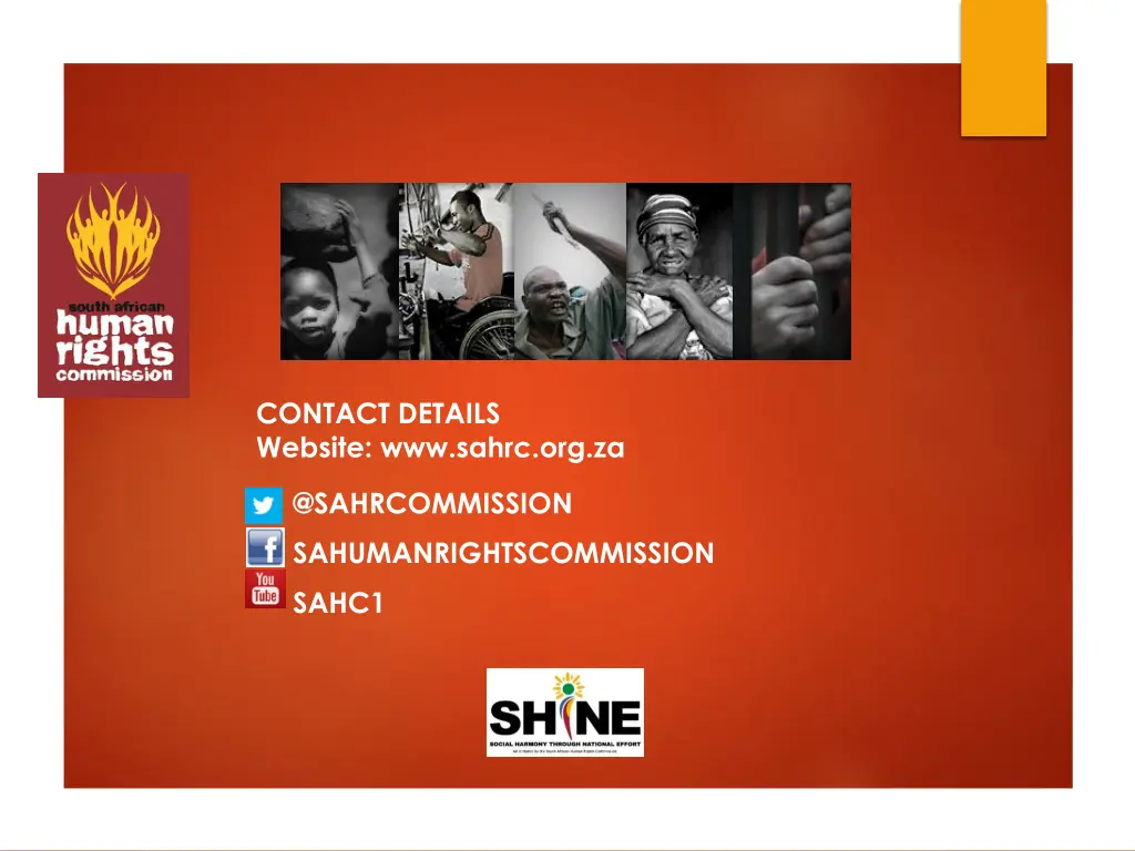 contact details website www sahrc org za