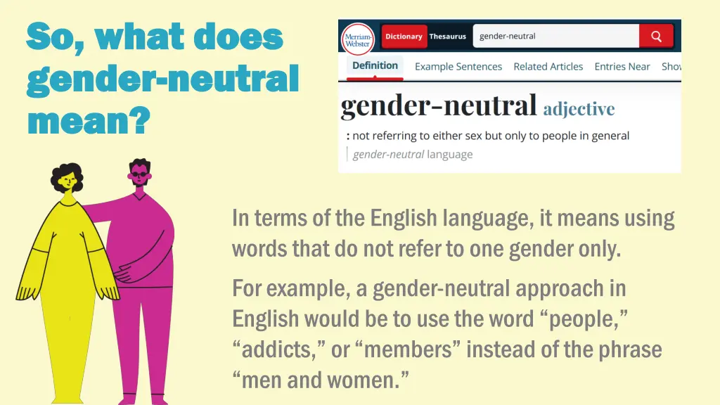 so what does so what does gender gender neutral