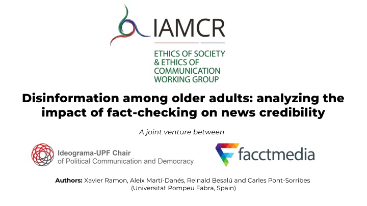 disinformation among older adults analyzing