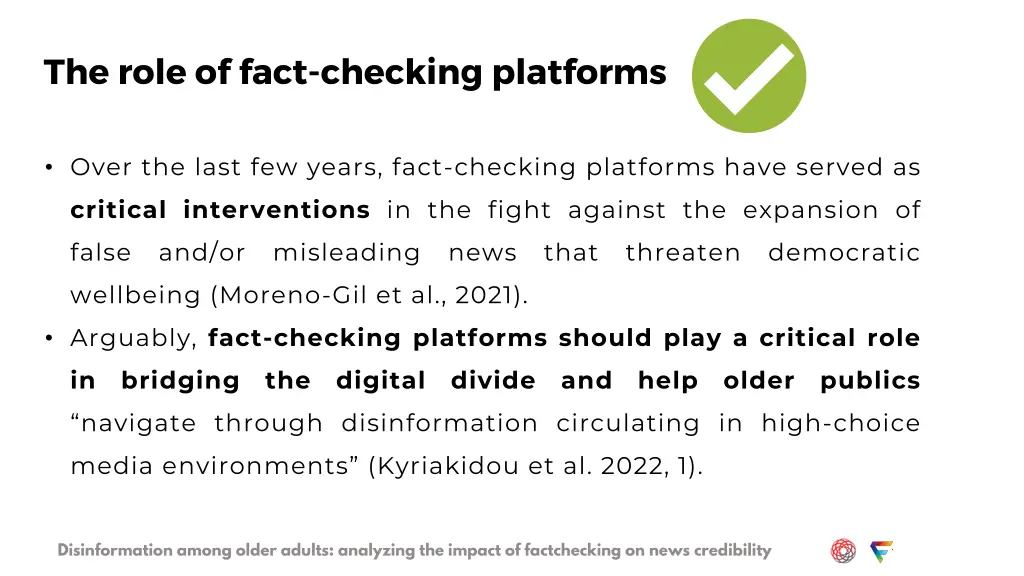 the role of fact checking platforms