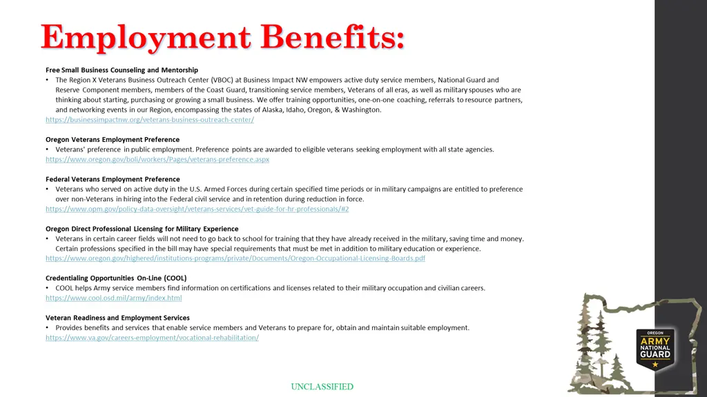 employment benefits