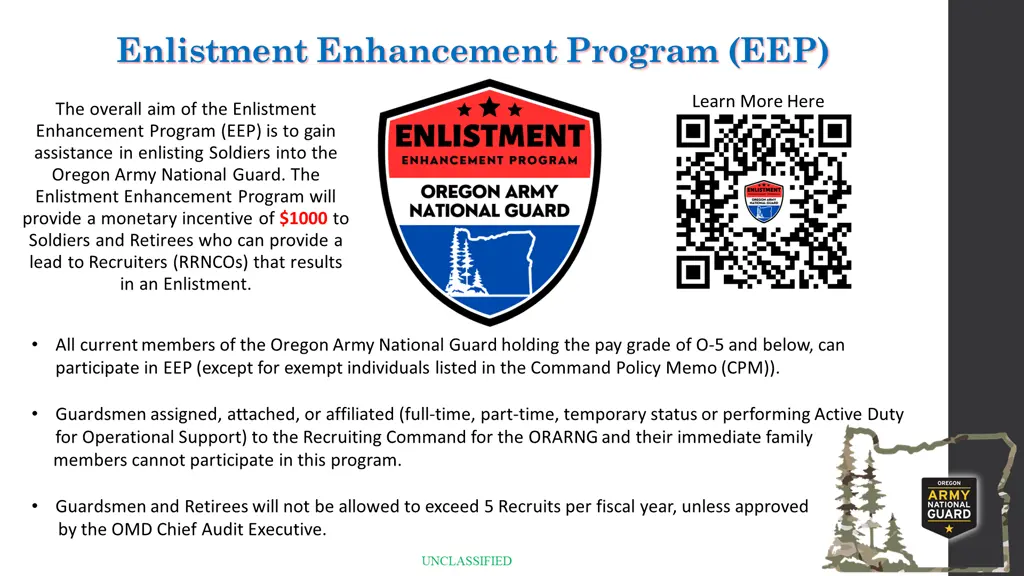 enlistment enhancement program eep