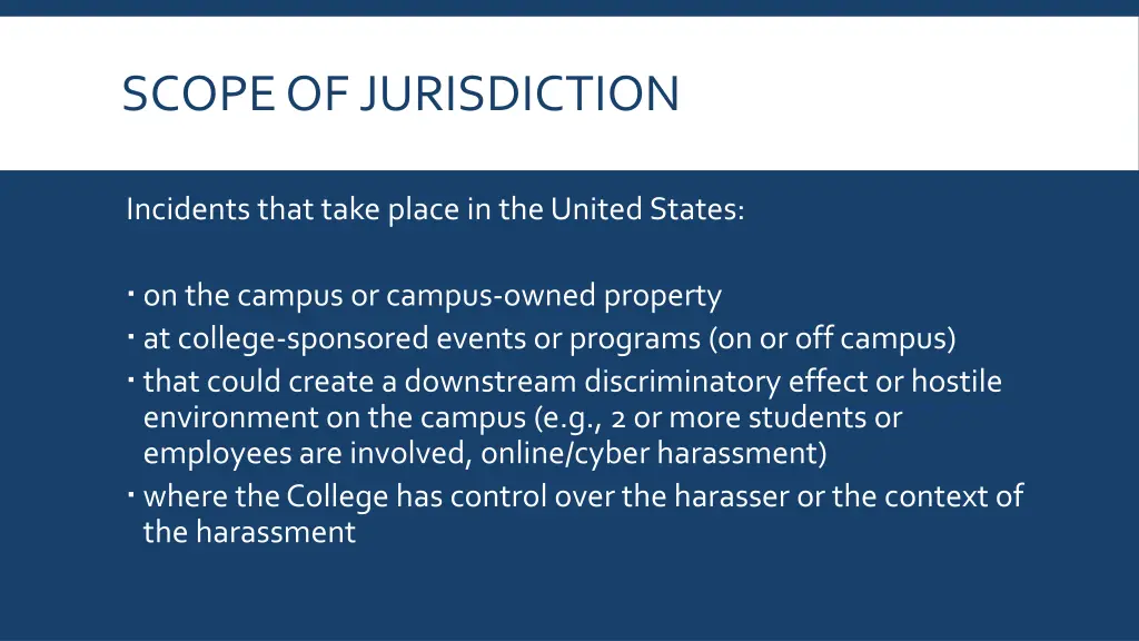 scope of jurisdiction