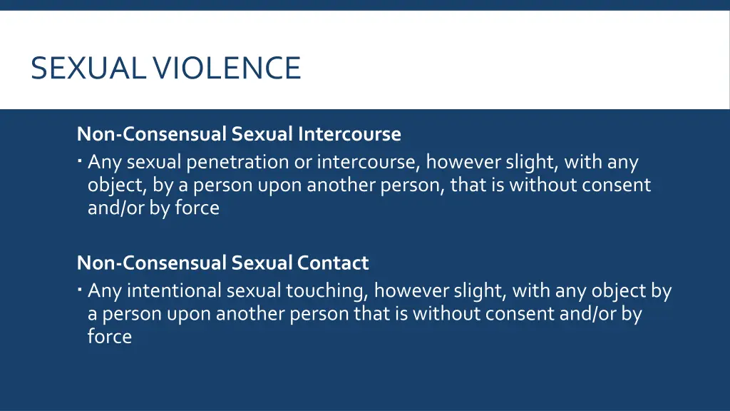 sexual violence