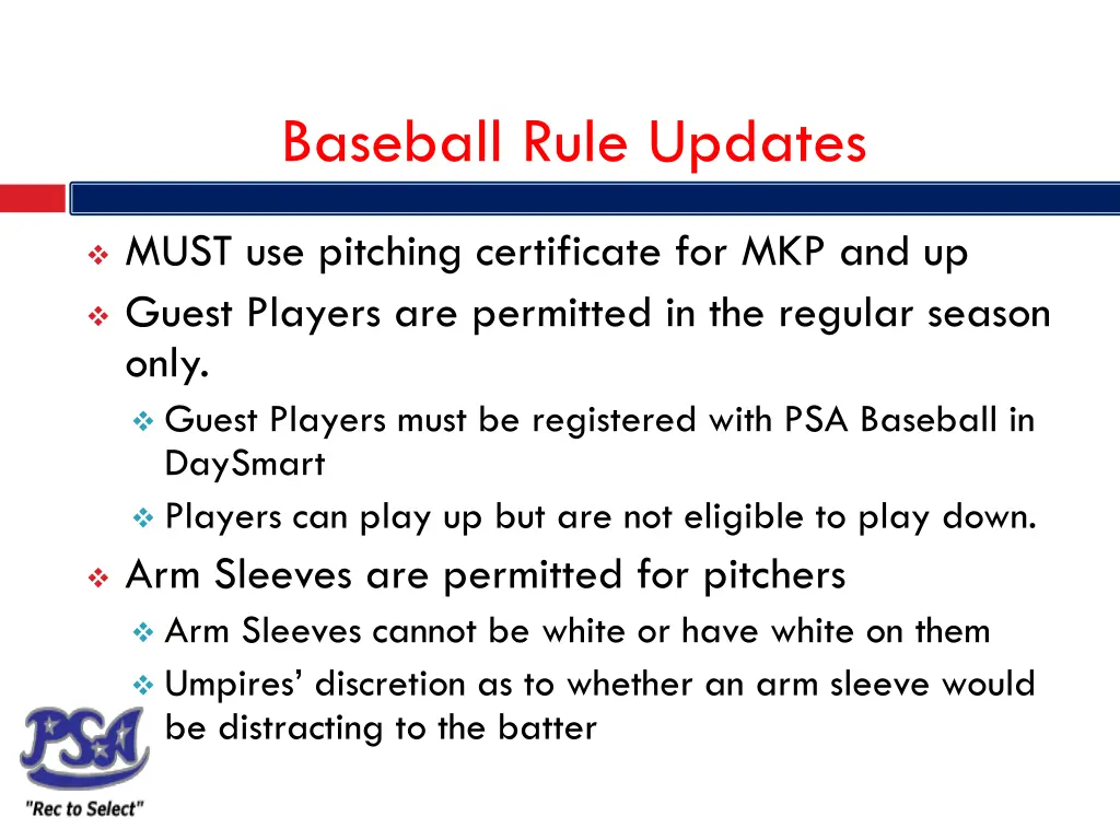 baseball rule updates