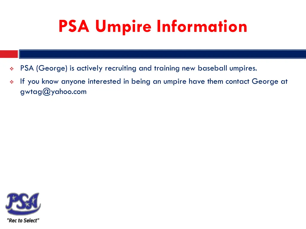 psa umpire information 1