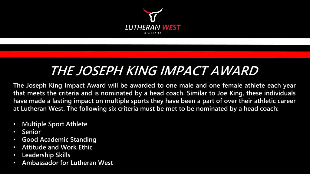 the joseph king impact award the joseph king