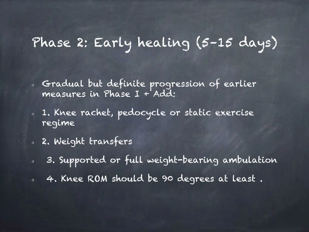 phase 2 early healing 5 15 days