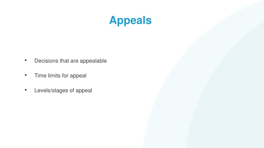 appeals