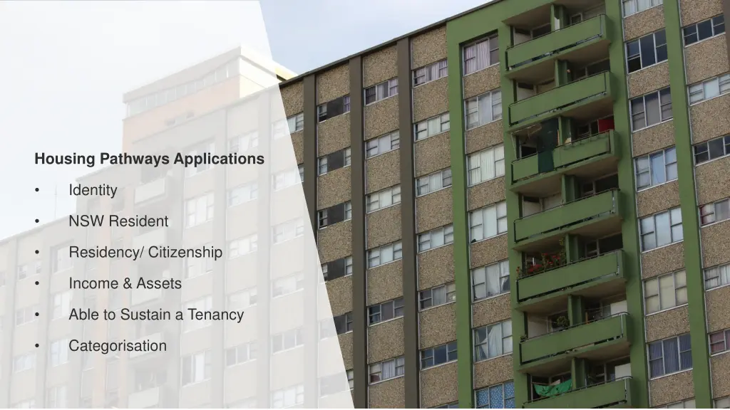 housing pathways applications