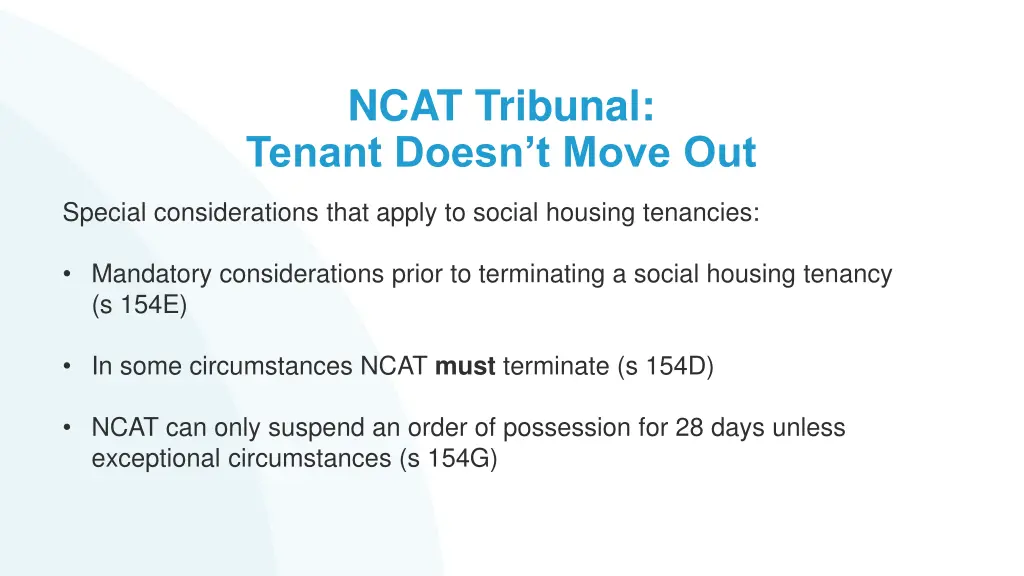 ncat tribunal tenant doesn t move out