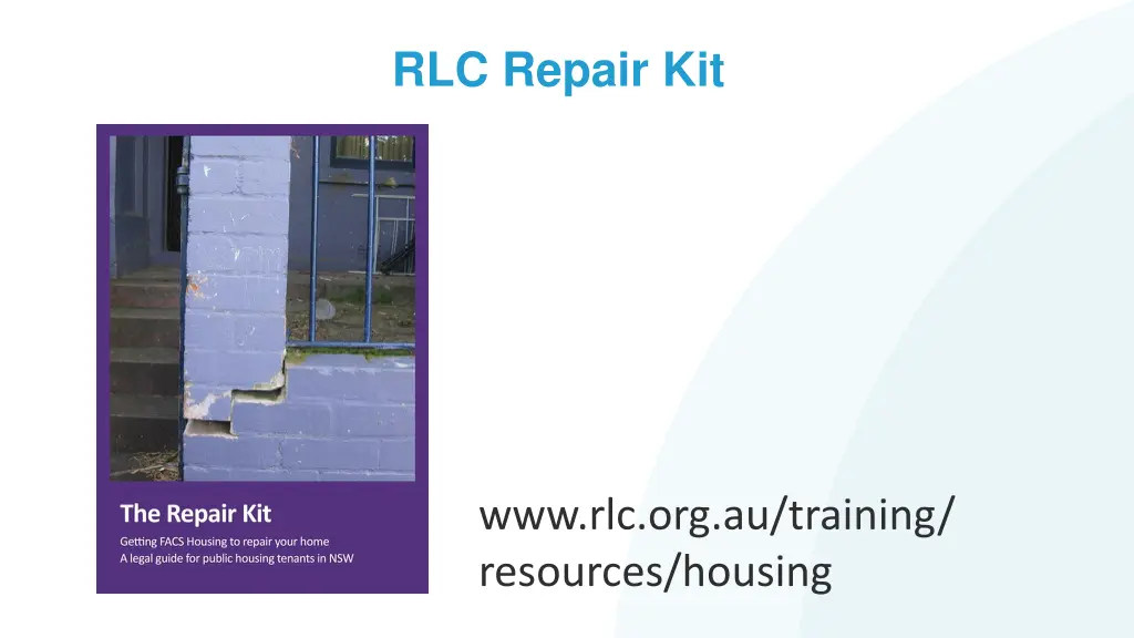 rlc repair kit