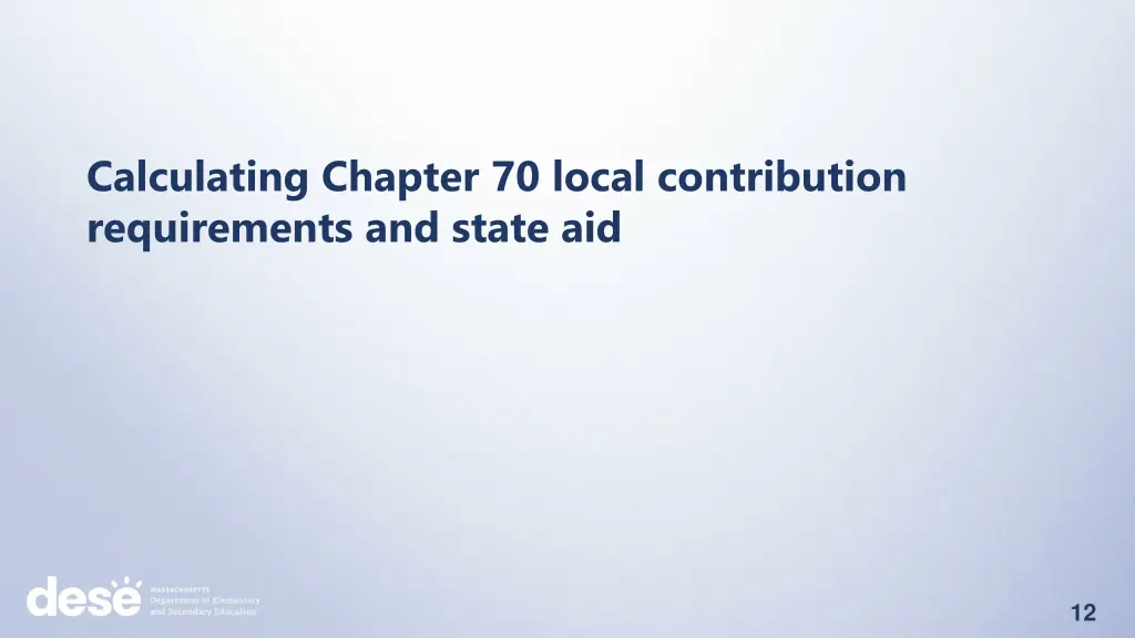 calculating chapter 70 local contribution