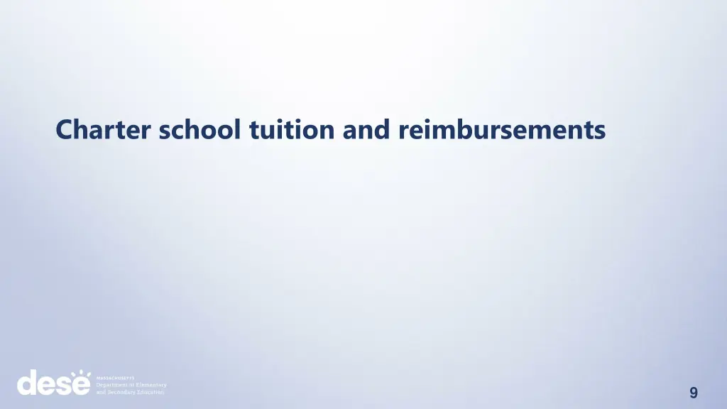 charter school tuition and reimbursements
