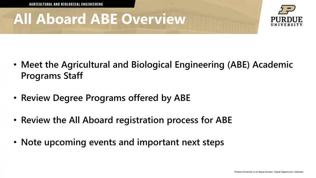 all aboard abe overview