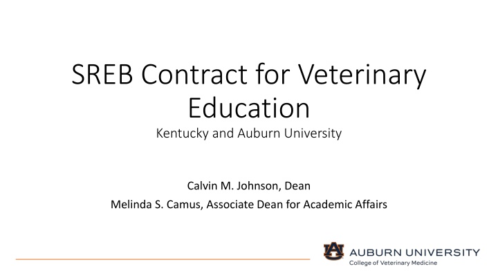 sreb contract for veterinary education kentucky
