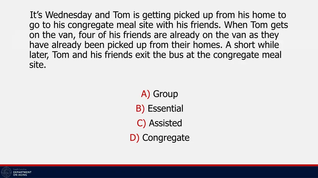 it s wednesday and tom is getting picked up from