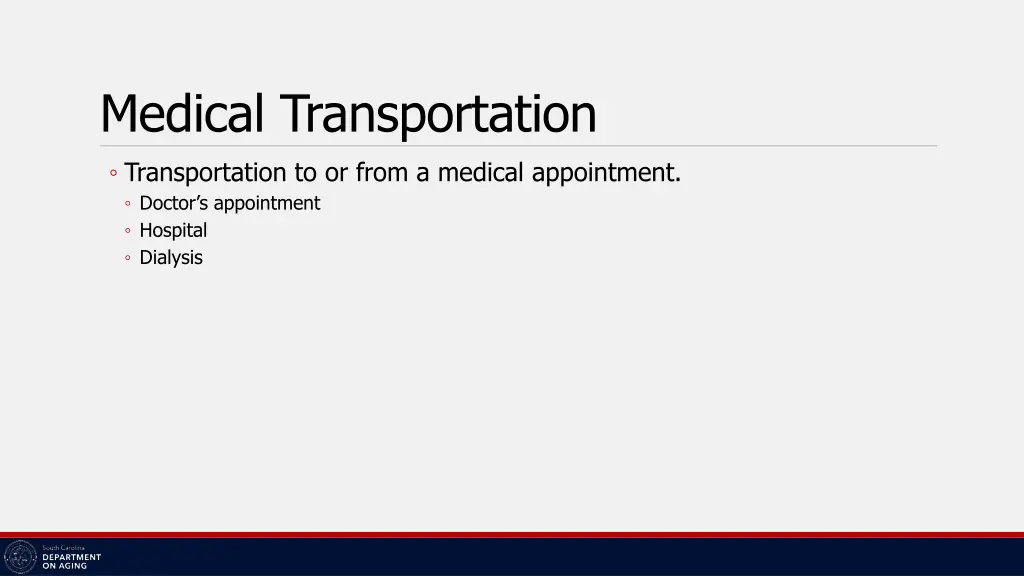 medical transportation