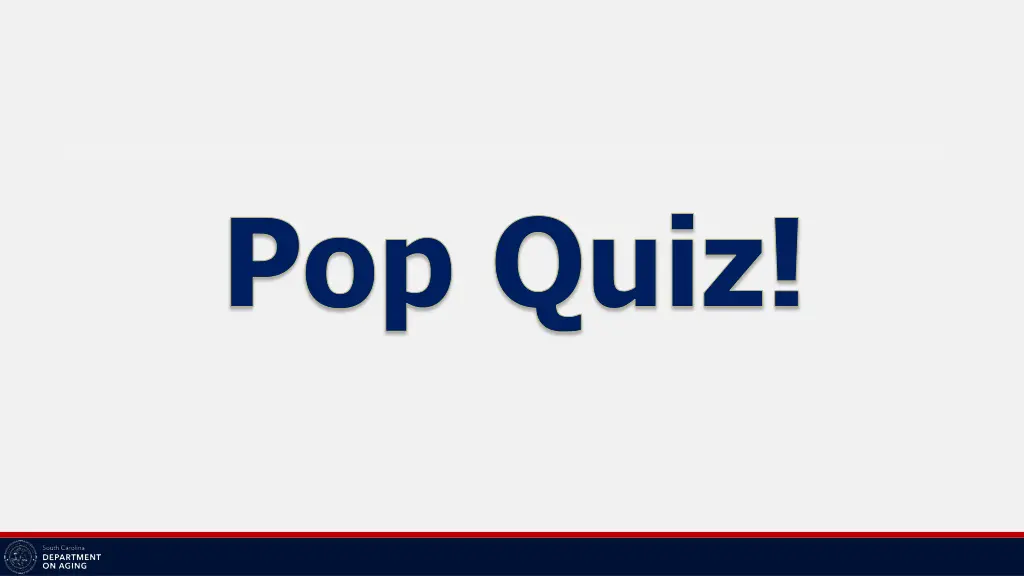 pop quiz