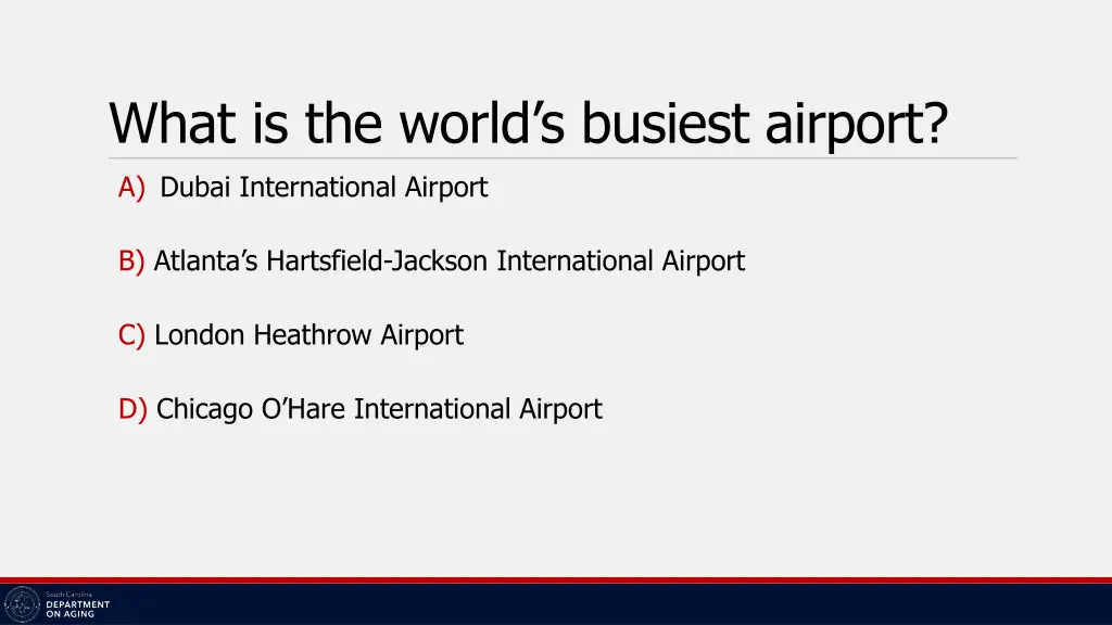 what is the world s busiest airport